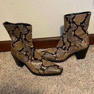 Zara Snakeskin Boots